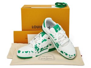 LOUIS VUITTON × Yayoi Kusama トレイナーライン スニーカー #8 (27cm) 1AB8KP GREEN/WHITE ルイ・ヴィトン×草間彌生【及川質店】