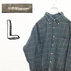 USA古着 croft＆barrow　ネルシャツ　L チェックシャツ