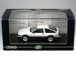 エブロ 1/43 トヨタ スプリンター トレノ (AE86) 1983 ホワイト (43818)