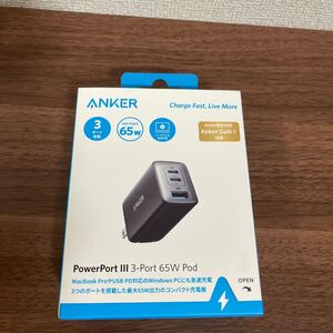 Anker PowerPort III 3-Port 65W Pod アンカー　充電器　515