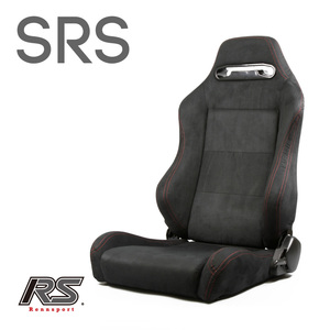 セミバケットシート SRS スエードブラック 赤ステッチ右用RENNSPORT レンシュポルト