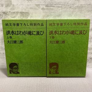 C04●洪水はわが魂に及び　上下巻セット　初版　大江健三郎　新潮社　小説　純文学書き下ろし特別作品　核避難所　大洪水　241127