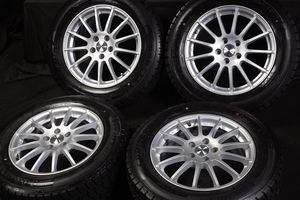 ★バリ山 215/65R17 国産GOODYEAR 2021年製 スタッドレス IRVINEアルミ PCD112/5H/+40/7J アウディQ3,フォルクスワーゲンティグアン等