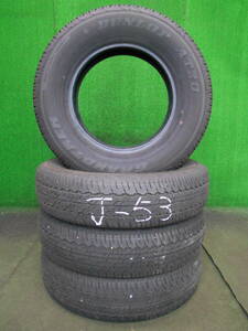 J-53 195/80R15 ダンロップ グラントレック AT20 バリ山 4本set