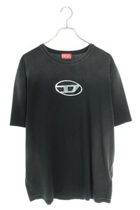 ディーゼル DIESEL T-ADJUST-Q8 サイズ:XL フロントロゴカットアウトTシャツ 中古 BS99