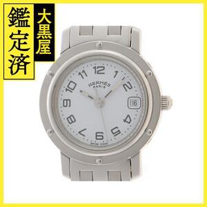 HERMES　エルメス　クリッパー　腕時計　クォーツ　ステンレススチール　CL4.210　2148103740466【437】