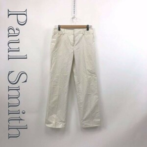 ■ Paul Smith ポールスミス パンツ オフホワイト ストライプ サイズ40 レディース ｃ1285K40