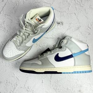 30.0cm 新品未使用 NIKE DUNK HIGH RETRO SE ナイキ ダンク ハイ レトロ スニーカー シューズ グレー ホワイト 定番 人気 箱無し 正規品