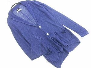 MEN’S BIGI メンズビギ CROEDED CLOSET リネン100% テーラード ジャケット size02/濃紺 ■◇ ☆ edc6 メンズ