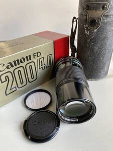 ⑰t462◆Canon キヤノン◆カメラ レンズ CANON ZOOM LENS FD 80-200mm 1:4 キャノン 日本製 フィルター Toshiba 52mm SL-1A ケース付