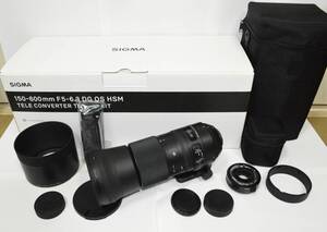 #a1839【良品】 SIGMA シグマ Contemporary 150-600mm F5-6.3 DG 1.4xテレコンバーターキット (ニコンF用)