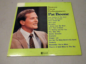 LPレコード Pat Boone パット・ブーン　Sixteen Great Parformances　ホームソングス　ベスト16