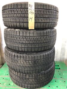 ★【送料無料】★バリ溝8分山 225/45R18 ブリジストン VRX2(2020年)★クラウン マークX オデッセイ アテンザ エスティマ レヴォーグ★4本