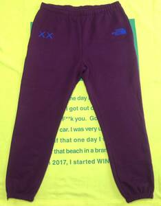 最落なし ★★セットアップ ★★Supreme Box Logo ステッカー４枚 ★ The North Face Kaws Sweat pants Pamplona Purple