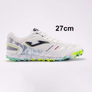 箱有 Joma (ホマ) Mundial Turf フットサルシューズ 27cm (EU42) WHITE | futsal ターフ 人工芝用 白