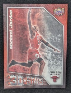 【超レア！高騰！】Michael Jordan & LeBron James 2009-10 Upper Deck Basketball 3D Stars 3D-JJ non auto UD ジョーダン＆レブロン