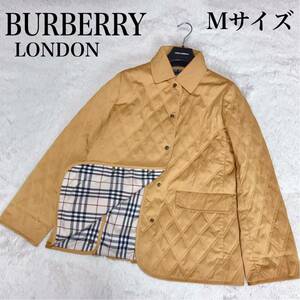 極美品 希少カラー BURBERRY キルティングジャケット ノバチェック バーバリー　ブルゾン