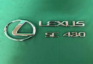 ソアラ UZZ40 LEXUS SC430 リア メッキ エンブレム 40 ②