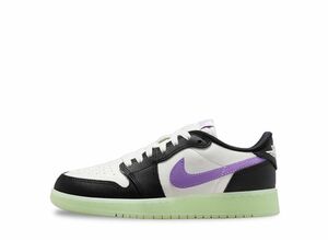 Nike GS Air Jordan 1 Low OG "Black Raspberry" 22.5cm HF0410-001