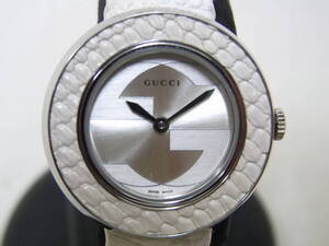 グッチ　GUCCI　レディース時計　クォーツ　USED　129.5　BOX入り　皮革ベルト