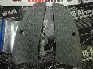 LOKGRIPS 実物 CZ75 THIN 薄型 マトリックス 230222 G10製 グリップ グレー