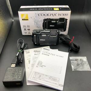 ☆現状品☆Nikon ニコン COOLPIX W300 ブラック　元箱・説明書付き　コンパクトデジタルカメラ 防水 耐寒 防塵