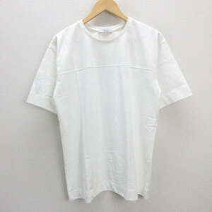 G■【新品未使用】ジャーナルスタンダード/JOURNAL STANDARD コットンTシャツ/無地【F】白/men