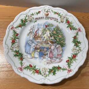 ロイヤルドルトン【ブランブリーヘッジ　MERRY MIDWINTER プレート　1枚】約20cm Royal Doulton メリーミッドウインター　皿