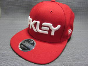 NEW ERA ニューエラ × OAKLEY オークリー　9FIFTY　キャップ　帽子　赤　スナップバック 57～60cm　S2410D