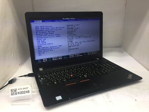 ジャンク/ LENOVO 20H6A0CKJP ThinkPad E570 Intel Core i3-6006U メモリ4.1GB ストレージ無し 【K00248】