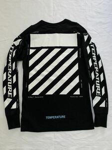 【送料無料】off-white DIAG TEMPERATURE L/S TEE オフホワイト　長袖Tシャツ　サイズM 正規品