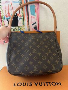 【美品】ルイヴィトン ショルダーバッグ モノグラム ルーピングMM M51146 LOUIS VUITTON