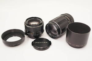 p-1●売り切り●PENTAX●Super-Multi-Coated TAKUMAR 50mm F1.4●Super-Takumar 135mm F3.5●SMCT タクマー M42マウント●現状品●