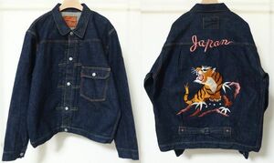 FULLCOUNT FULL COUNT フルカウント Lot 2107 Souvenir Embroidary Type1 Denim Jacket デニム ジャケット Gジャン 46 刺繍