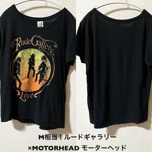 M相当！ルードギャラリー×MOTORHEAD モーターヘッド×BEATNIK BANDITZ 古着半袖Tシャツ 黒3号 RUDE GALLERYモーターヘッド Ace Of Spades