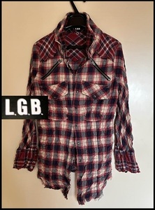 極美品■LGB■SHIRT-G/MINI チェックシャツ l.g.b. ifsixwasnine if six was nine ルグランブルー