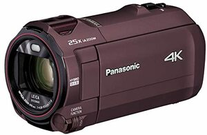 パナソニック 4K ビデオカメラ 64GB 光学20倍ズーム カカオブラウン HC-VX9(中古品)