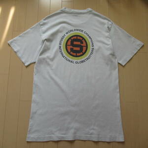 ★即決送込★L USA製 90s STUSSY T-shirt Tee 半袖 old oldstussy オールド ステューシー M 白タグ vintage xl Tシャツ boston nhl