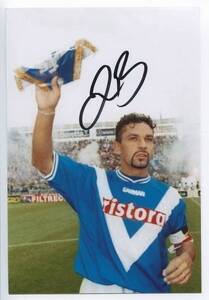 Roberto Baggio ロベルト・バッジョ 直筆 サイン フォト