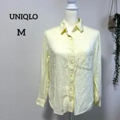 UNIQLO ユニクロ レディース レーヨン100％ シャツ レモンカラー M