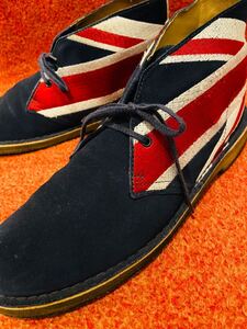 Clarks ユニオンジャック デザートブーツ・クラークス 英国チャッカブーツ・モッズシューズ・mods・パンクブーツ・george cox・666・検索用