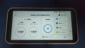 C1167 Galaxy 5G Mobile Wi-Fi SCR01 32GB モバイルWi-Fiルーター 簡易動作確認&初期化OK 現状品 送料無料