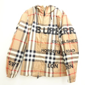 BURBERRY/バーバリー 8050282 ティッシ期 パーカー ノバチェック ナイロンジャケット ベージュ ユニセックス ブランド