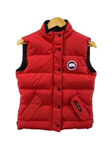 CANADA GOOSE◆ダウンベスト/S/ナイロン/RED/無地/12T-02103015