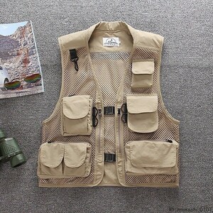 フィッシングベスト ベスト 釣り ベスト メッシュベスト メンズ アウトドアウェア 登山服 カメラマン uz-2451