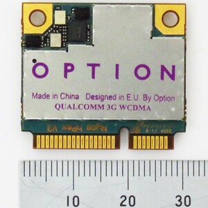 OPTION M2M通信モジュール基板 QUALCOMM 3G WCDMA GTM661W PCI Express Mini Half モジュール 希少 貴重 動作未確認