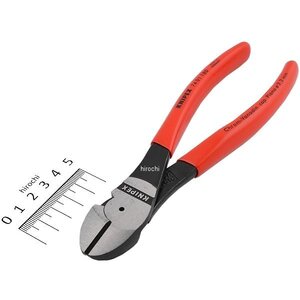 7401-180-KP クニペックス KNIPEX 強力型斜ニッパー(硬線用)