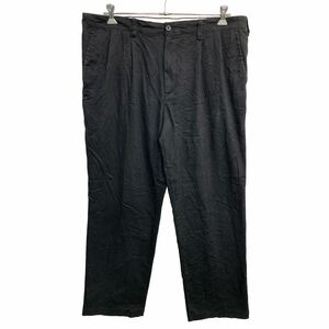 DOCKERS チノパン W40 ドッカーズ タックパンツ ビッグサイズ ブラック 古着卸 アメリカ仕入 2408-329