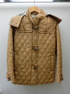 mo/459991/2202/バーバリーロンドン　BURBERRY LONDON　羊革　キルティングジャケット　FR070-781-42/ベージュ/サイズ40