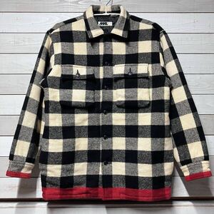 SIZE L GOODENOUGH MORE ABOUT LESS グッドイナフ バッファローチェック ブロックチェック ジャケット ラインネル ネルシャツ ウール MML a